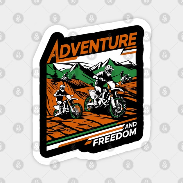 Adventure and Freedom Motocross Sticker by Mara Bun